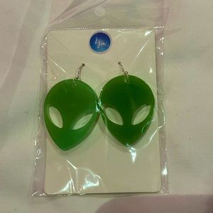 Acrylic Alien Earrings